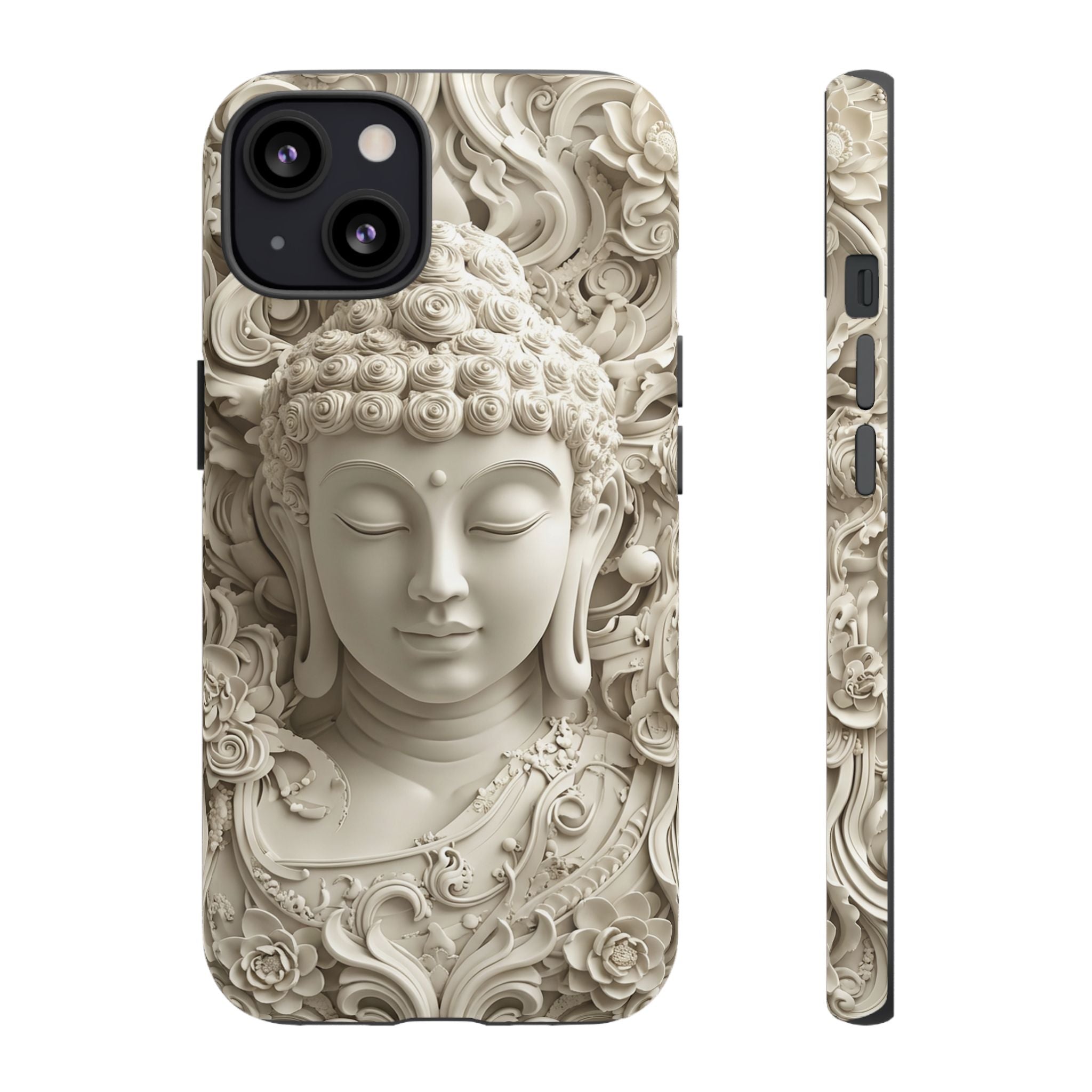 Buddha Relief iPhone Case — Serene Zen Protective Phone Cover