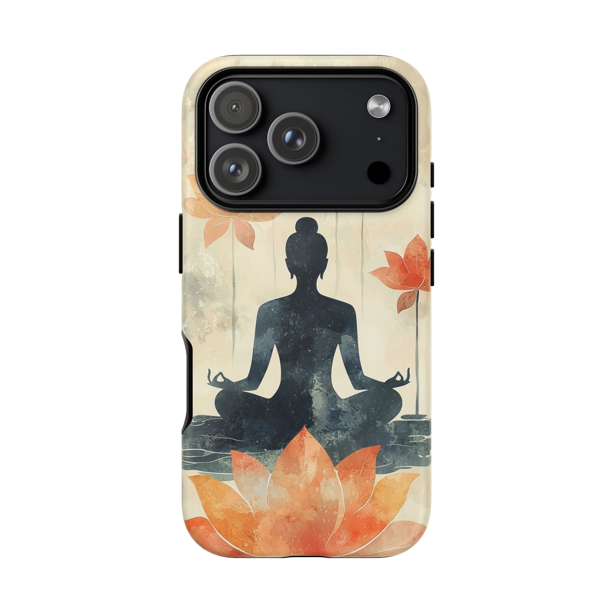 Yoga Lotus iPhone Case | Meditative Silhouette