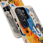 Colorful Dogs Pattern Samsung Galaxy Phone Case | Cute Watercolor Puppy Design Tough Case