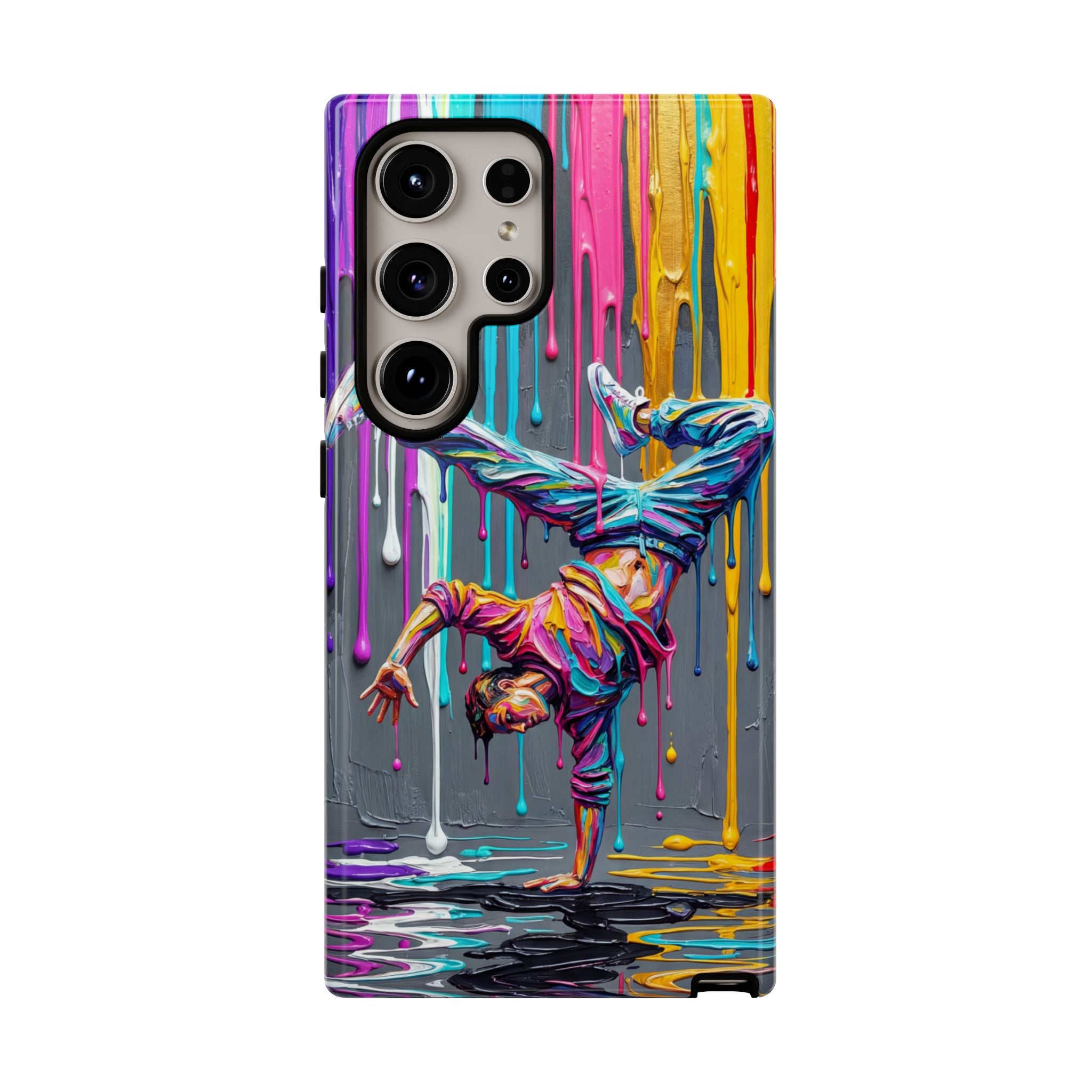 Colorful Breakdancer Graffiti Tough Samsung Galaxy Phone Case