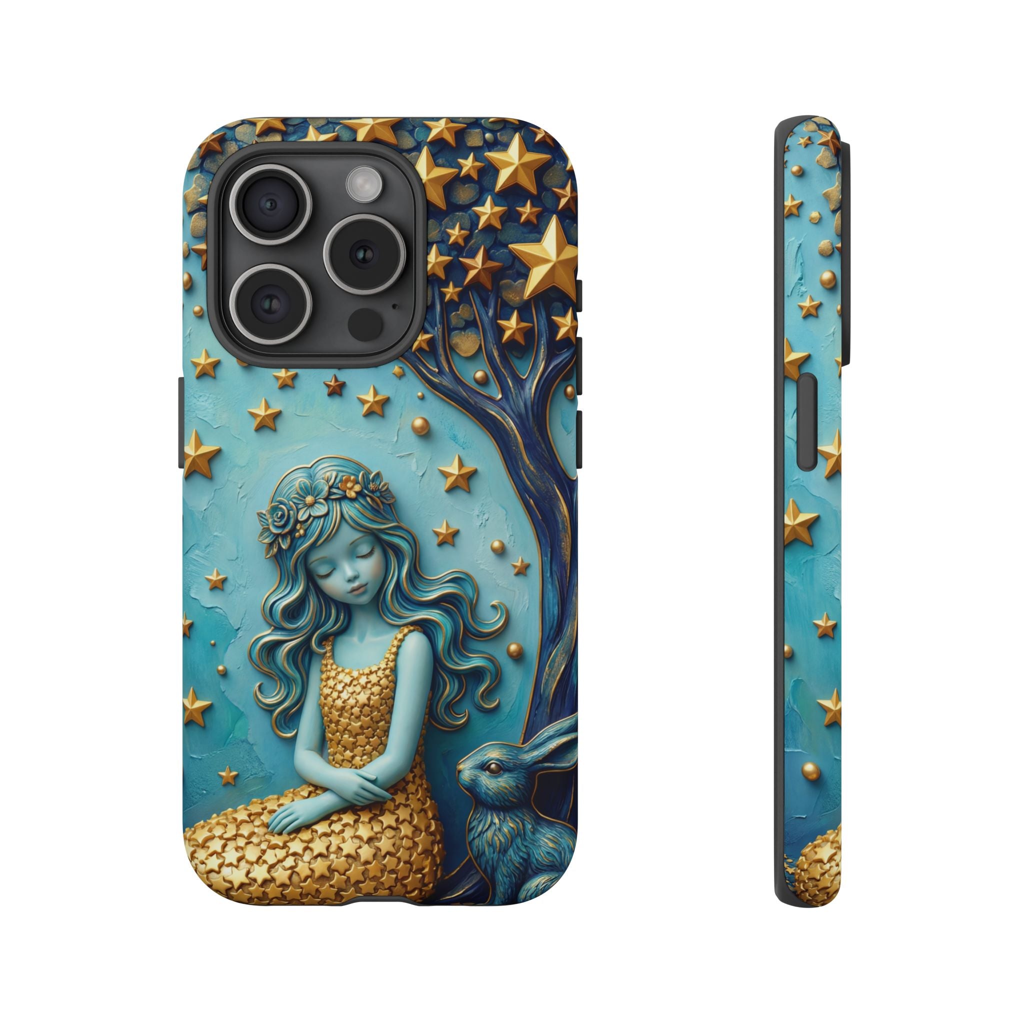 Dreamy Maiden & Star Tree iPhone Case