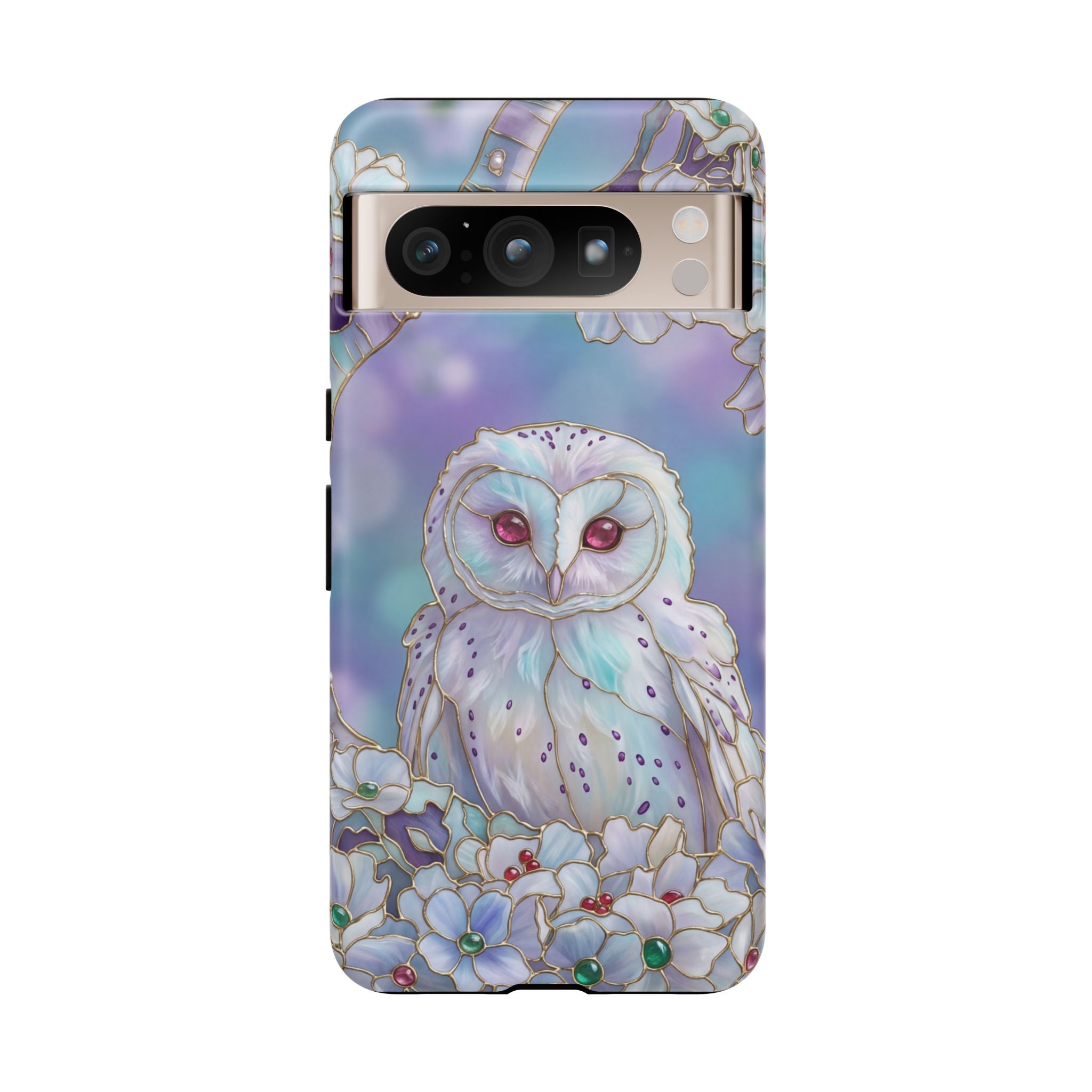 Pastel Floral  Mystical Barn Owl Google Pixel Case