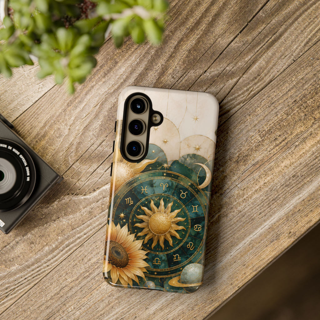 Celestial Sun Samsung Galaxy Phone Case | Zodiac Wheel Phone Case