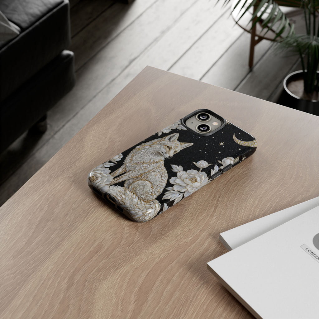 Mystic Fox Moon iPhone Case | Celestial Floral iPhone Cover
