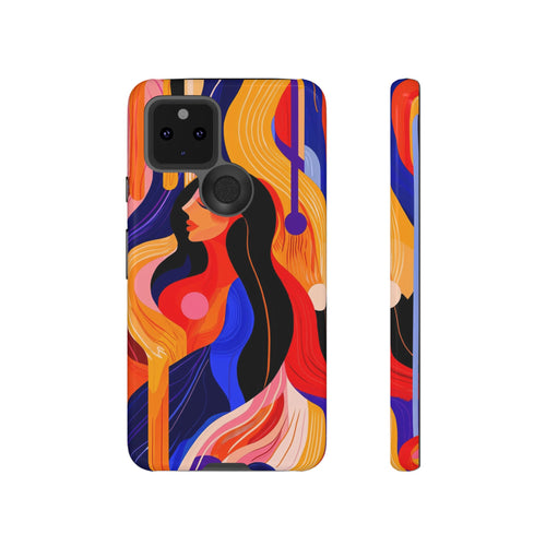 Abstract Colourful Woman Google Pixel Tough Case | Vibrant Artistic