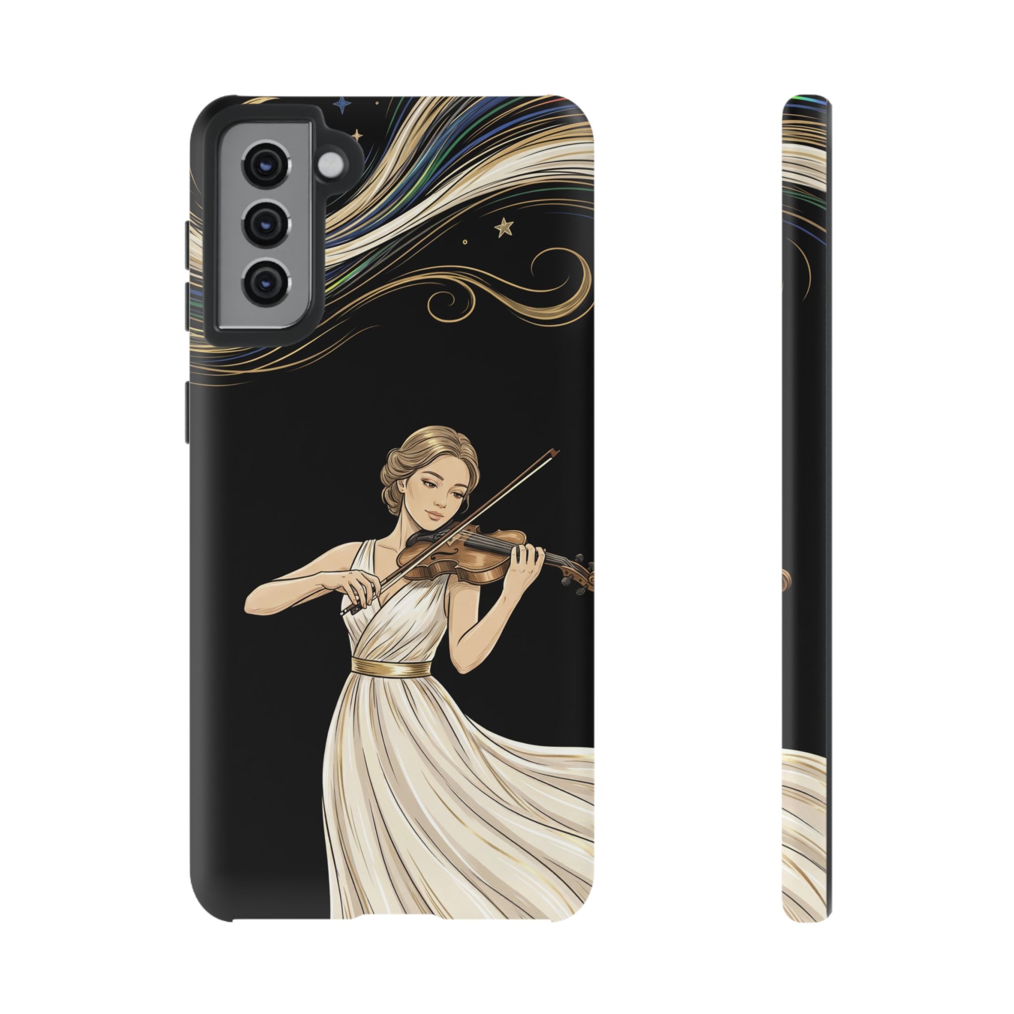 Violinist Samsung Galaxy Phone Case | Elegant Classical Musicist Design