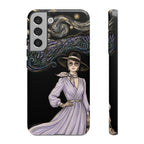 Starry Night Lavender Woman Samsung Galaxy Phone Case | Artistic Protective Tough Case