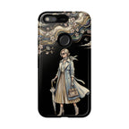 Cover per Google Pixel "Vintage Chic" | Illustrazione Donna Elegante
