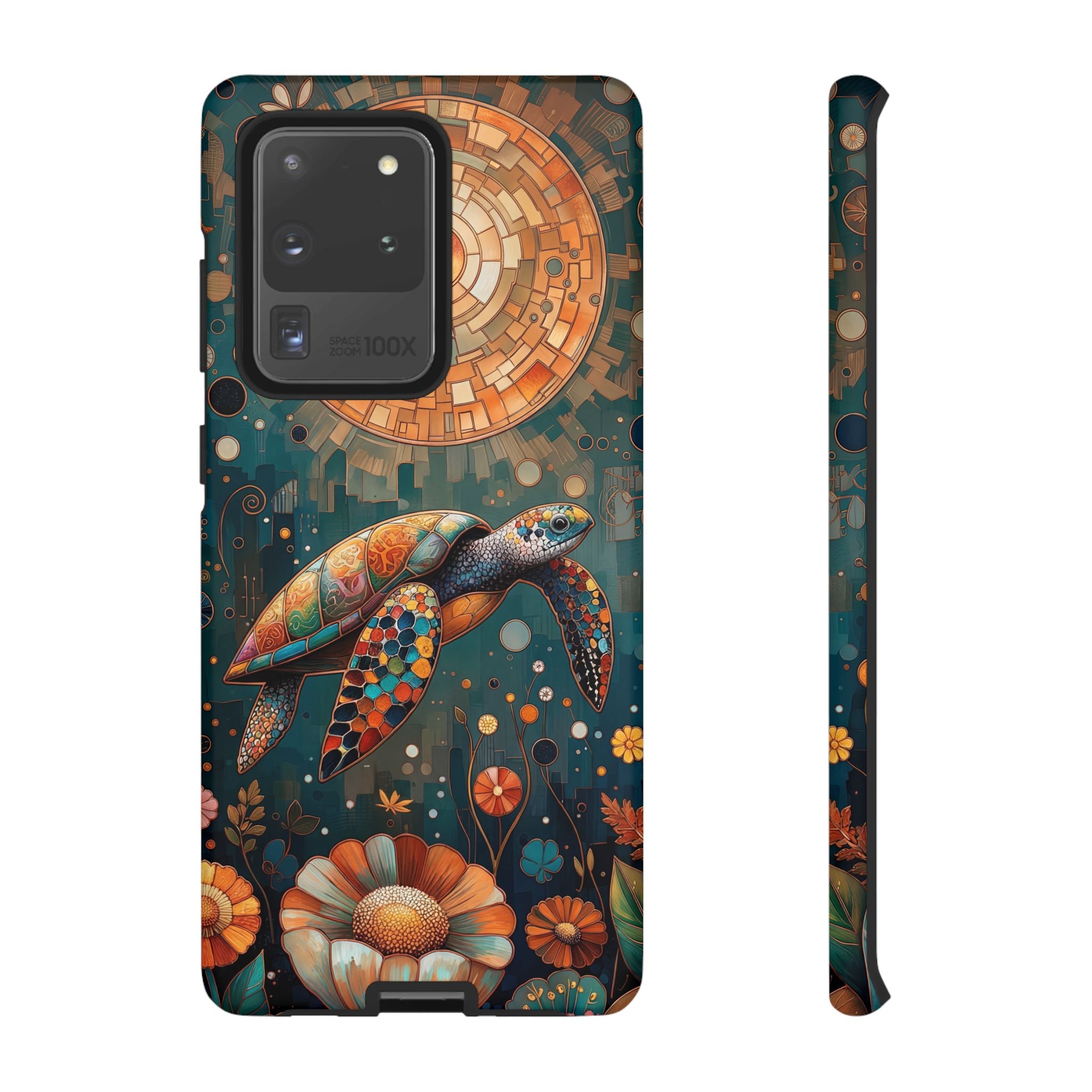 Colourful Mosaic Sea Turtle Samsung Galaxy Case