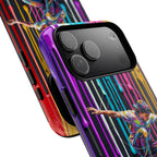 Colourful Drip Art Skateboarder Splash MagSafe iPhone Case