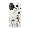 Floral Breeze Tough iPhone Case | Minimal Neutral Botanical Design