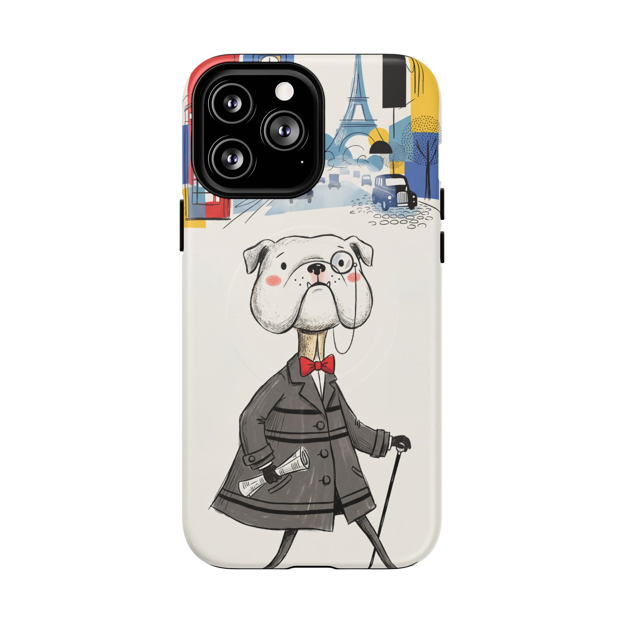 Vintage Dapper Gentleman Bulldog MagSafe iPhone Case