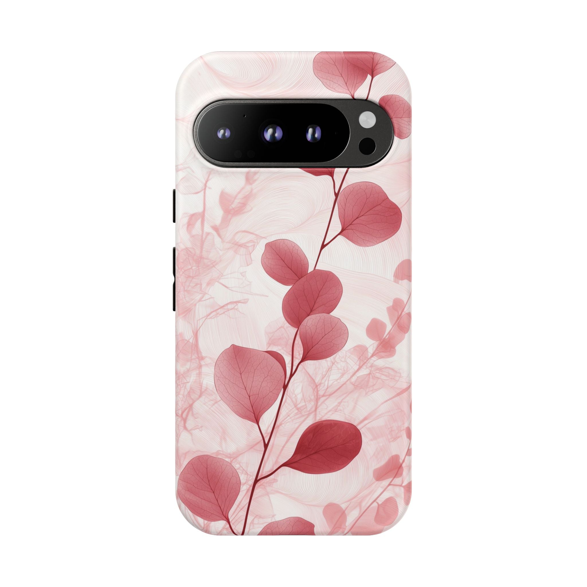 Pink Botanical Floral Eucalyptus Google Pixel Phone Case
