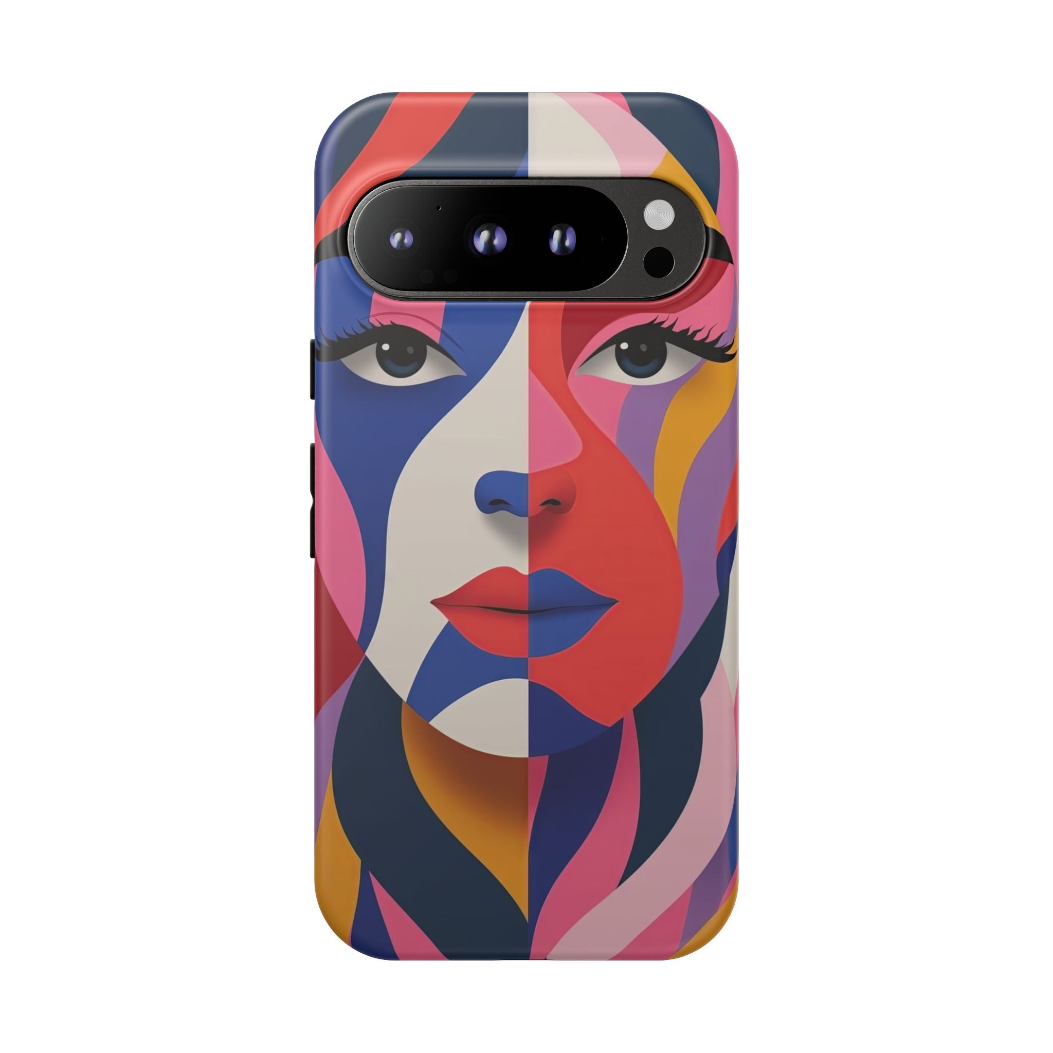 Abstract Colourful Face Google Pixel Case | Vibrant Pop Art