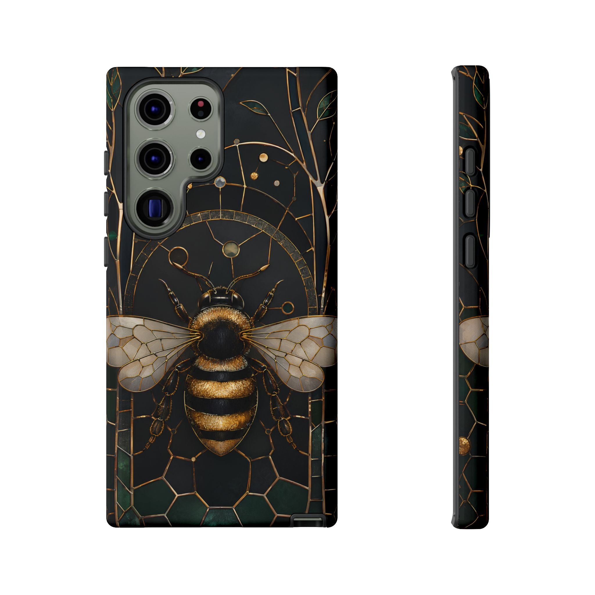 Golden Bee Samsung Galaxy Phone Case | Vintage Bee Art Cover