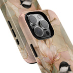 Chickadee iPhone Case | Magnolia Flower iPhone Case