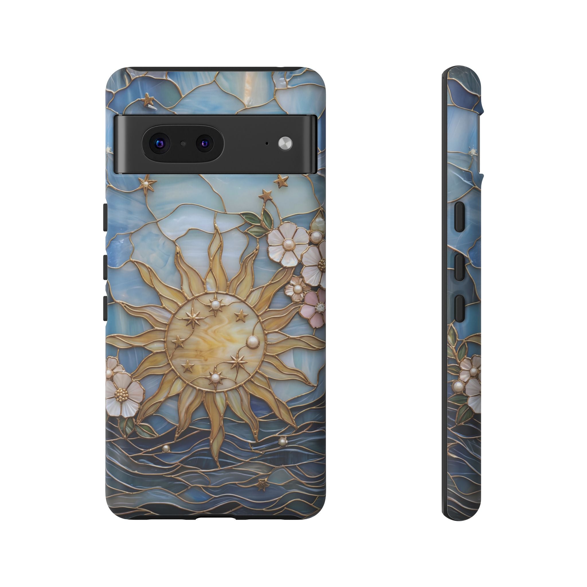 Stained Glass Floral Sun & Sea Tough Google Pixel Case