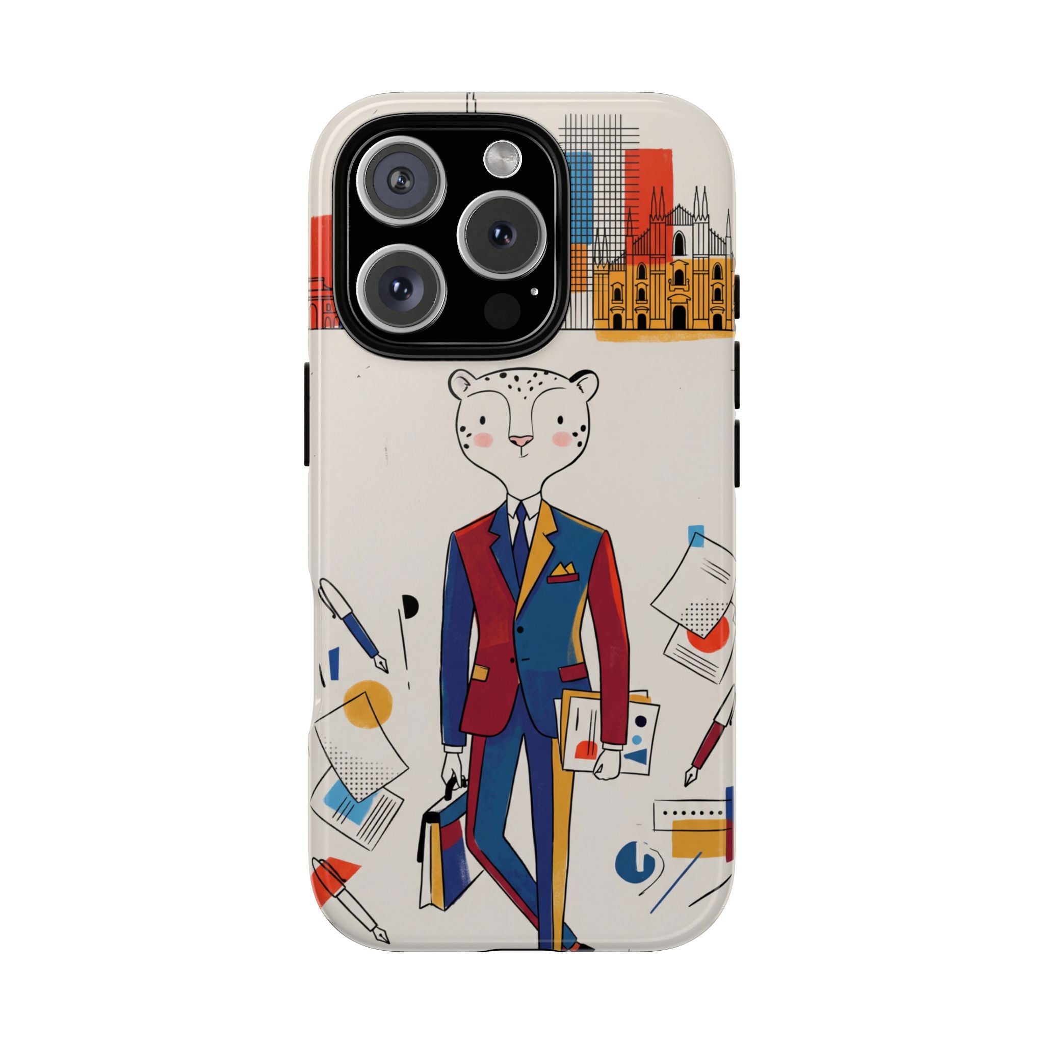 Leopard Executive Phone Case | Business Chic Illustrated