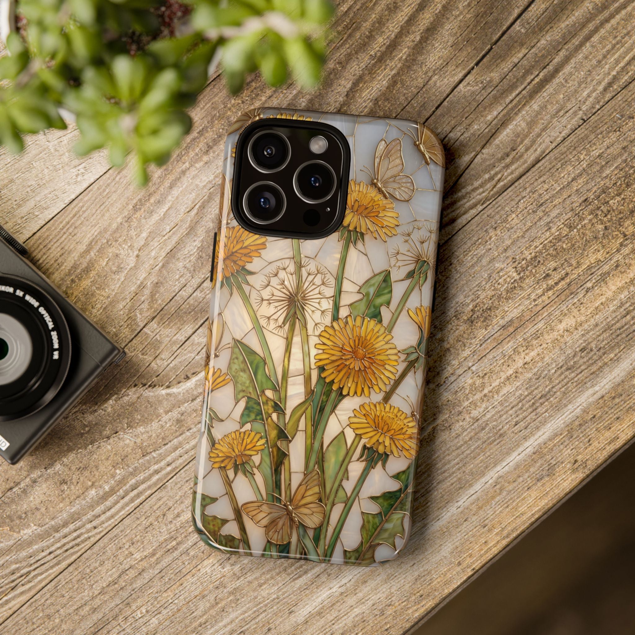 Dandelion Bouquet Tough iPhone Case — Floral Botanical Protective Cover