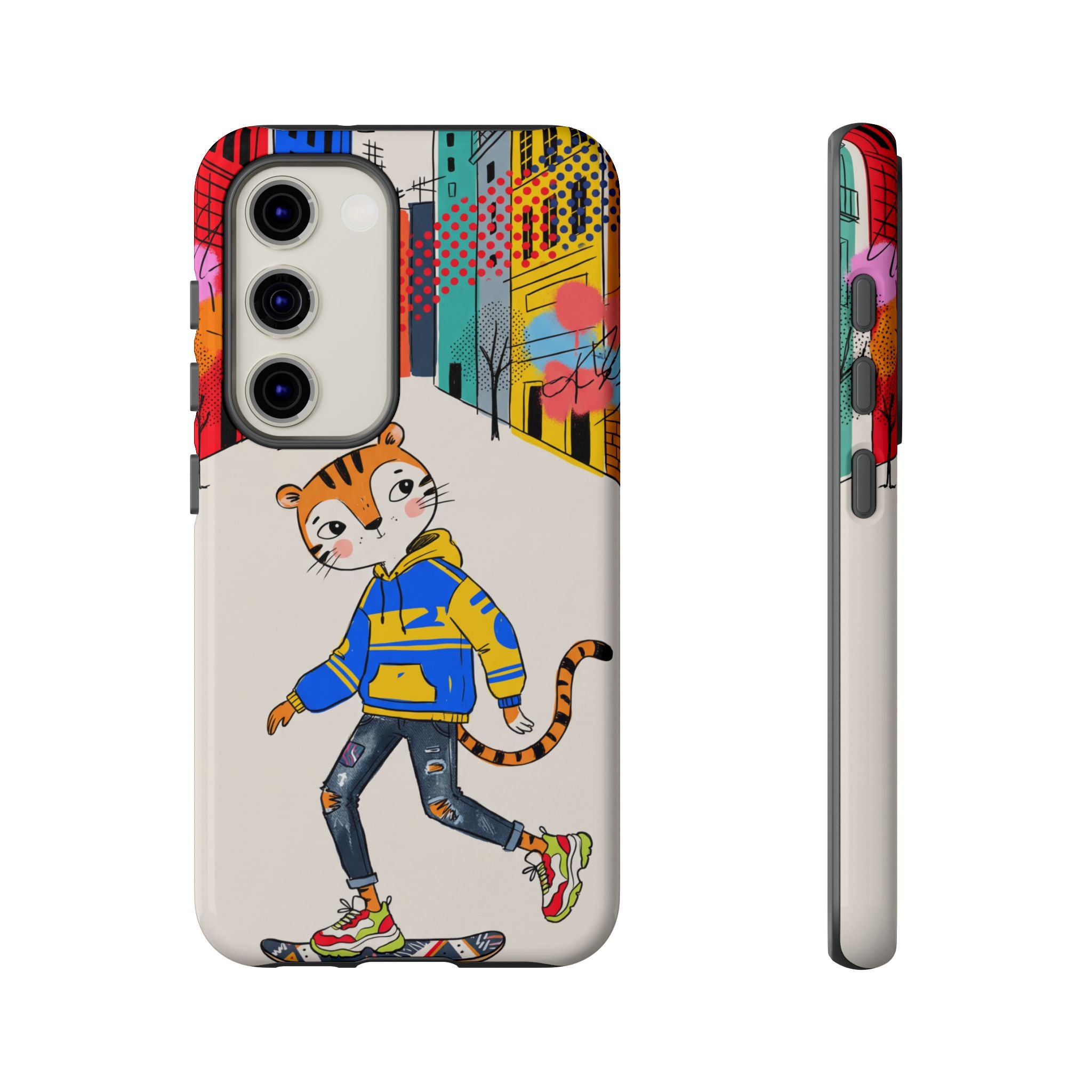 Skater Tiger Samsung Galaxy Phone Case