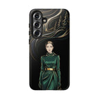Elegante custodia per telefono Samsung Galaxy con donna della foresta