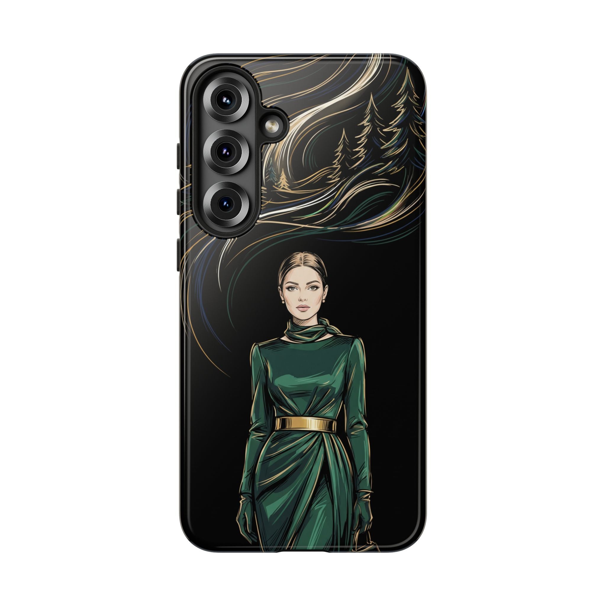 Elegant Forest Woman Samsung Galaxy Phone Case