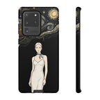 Cover per Samsung Galaxy Fantasia Notte Stellata | Illustrazione Donna Elegante