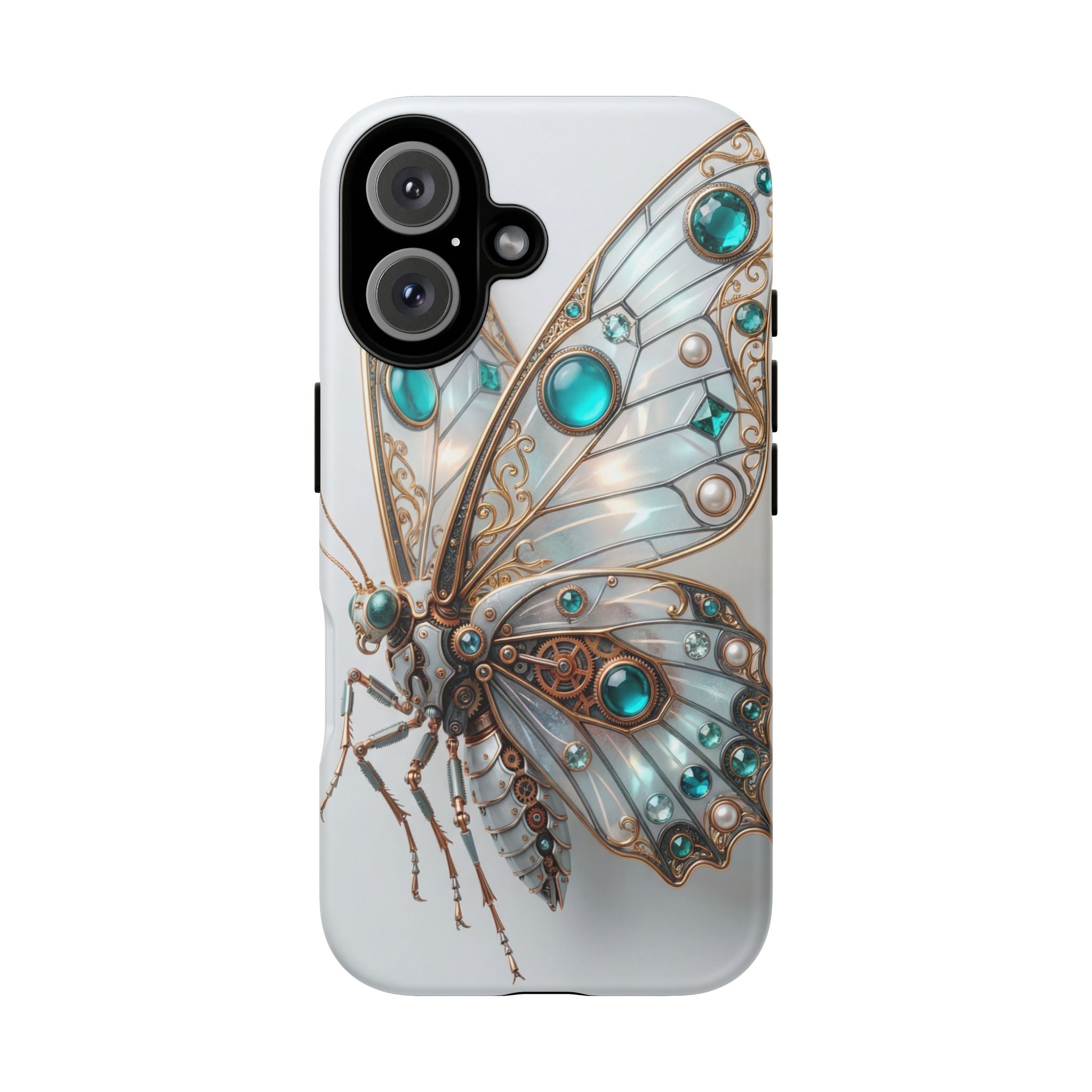 Butterfly Gem Phone Case — Steampunk Teal Jewel iPhone Case
