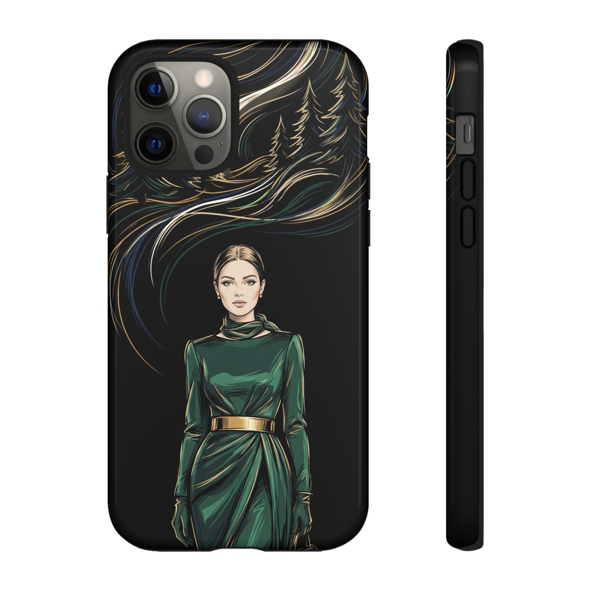 Elegant Forest Woman iPhone Case