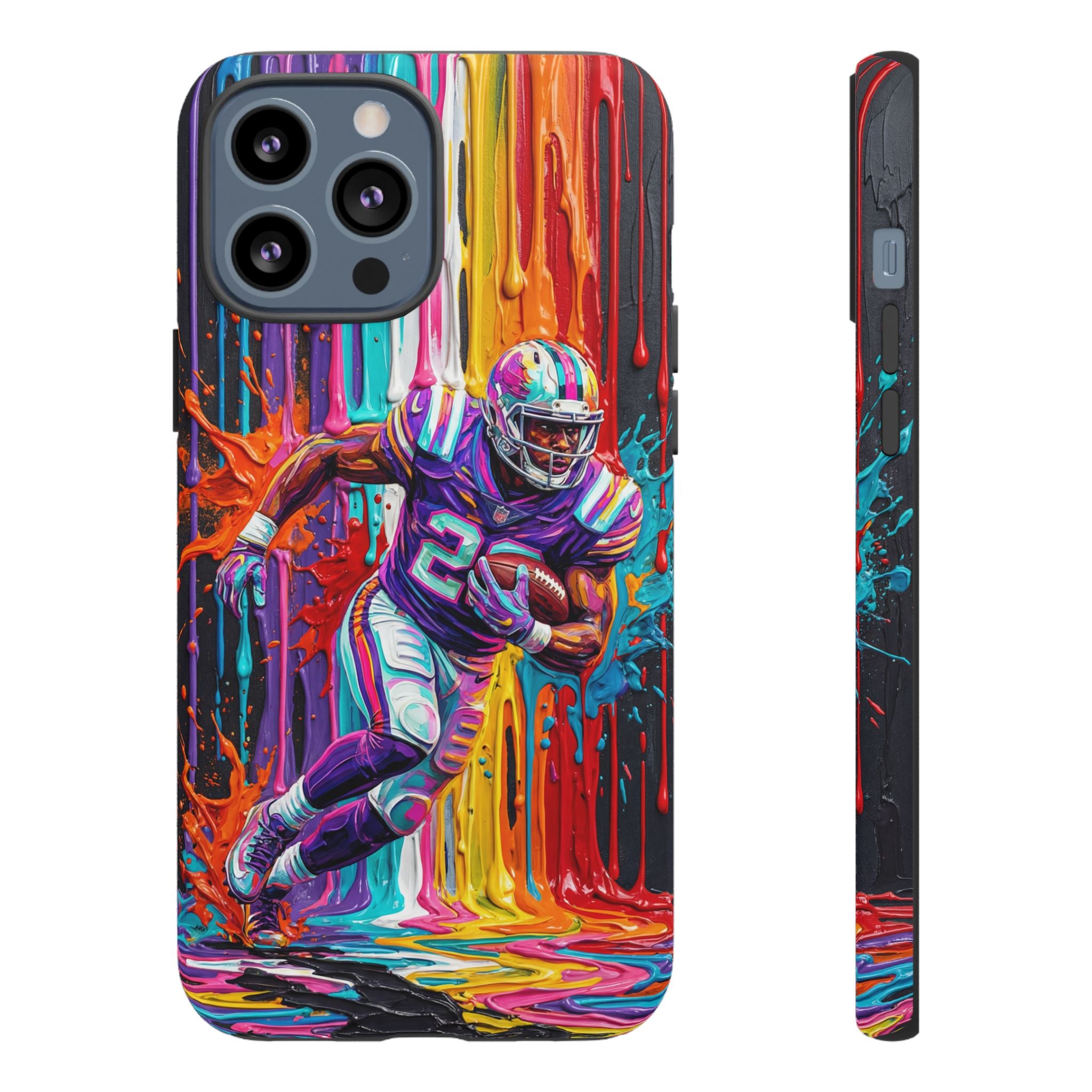 Vibrant American Football Runner iPhone Case