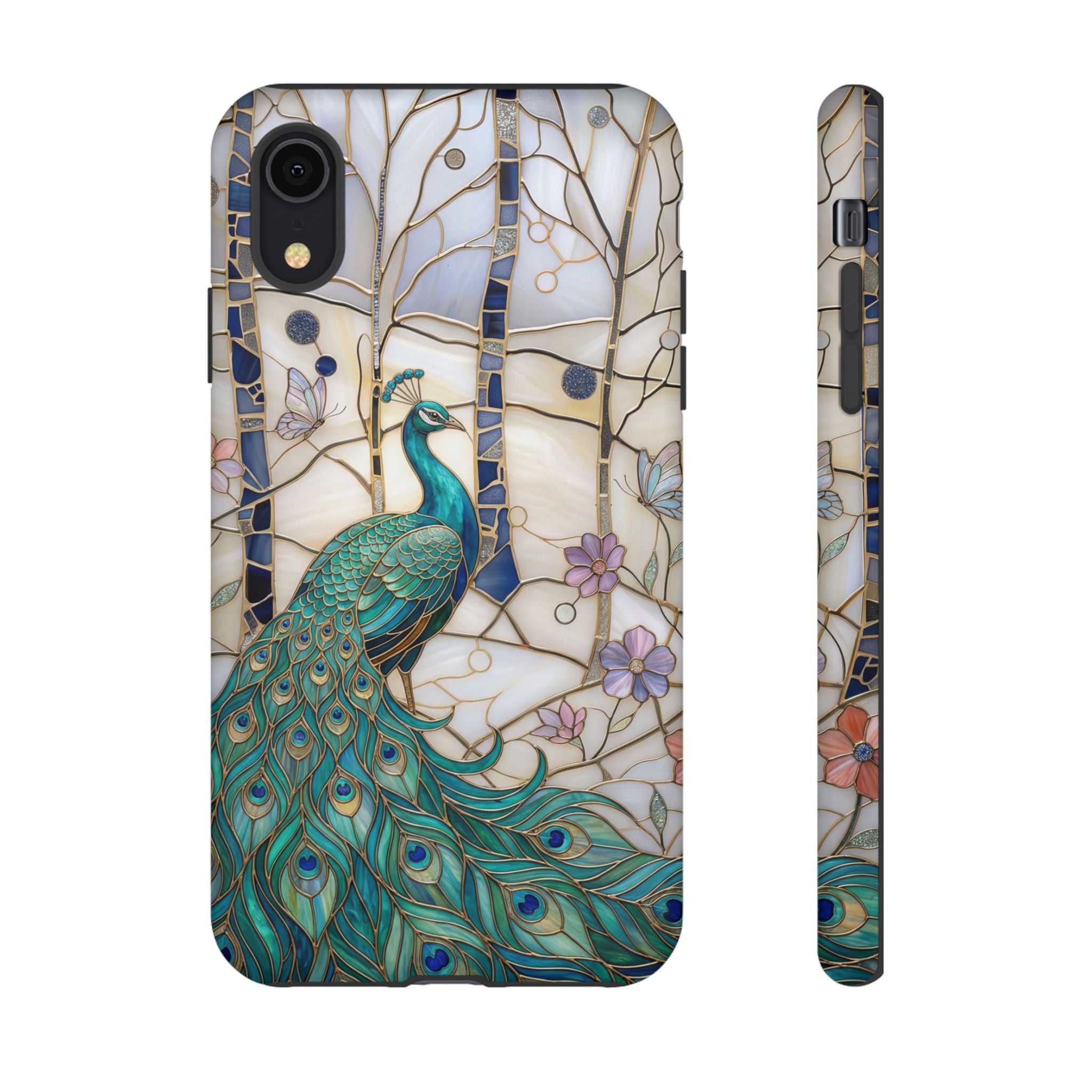Peacock Stained Glass iPhone Case
