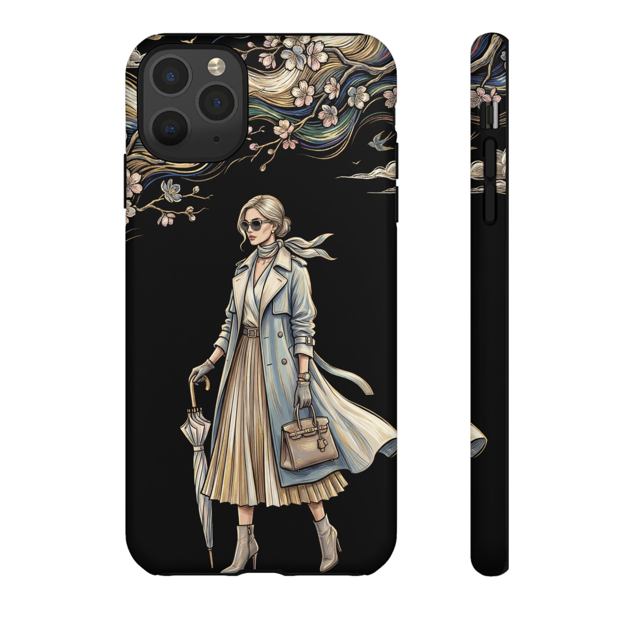 Vintage Chic iPhone Case | Stylish Woman Illustration