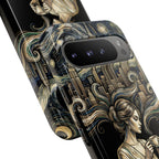 Custodia per telefono Google Pixel "Donna paesaggio urbano vintage"