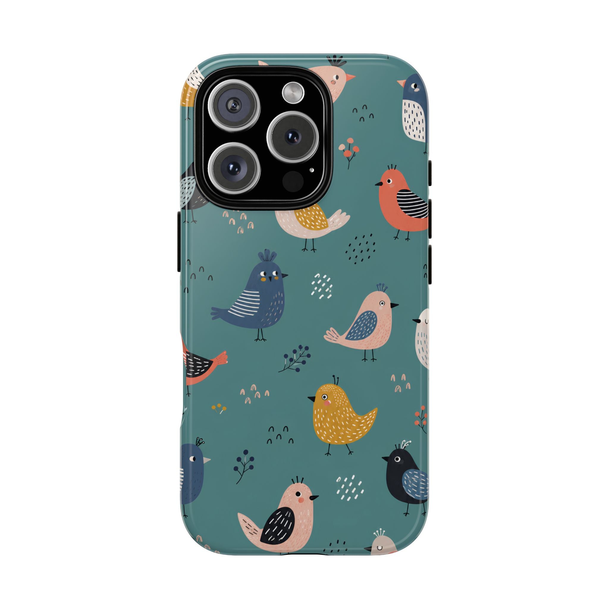 Colorful Bird iPhone Case | Cute Bird Pattern Cover
