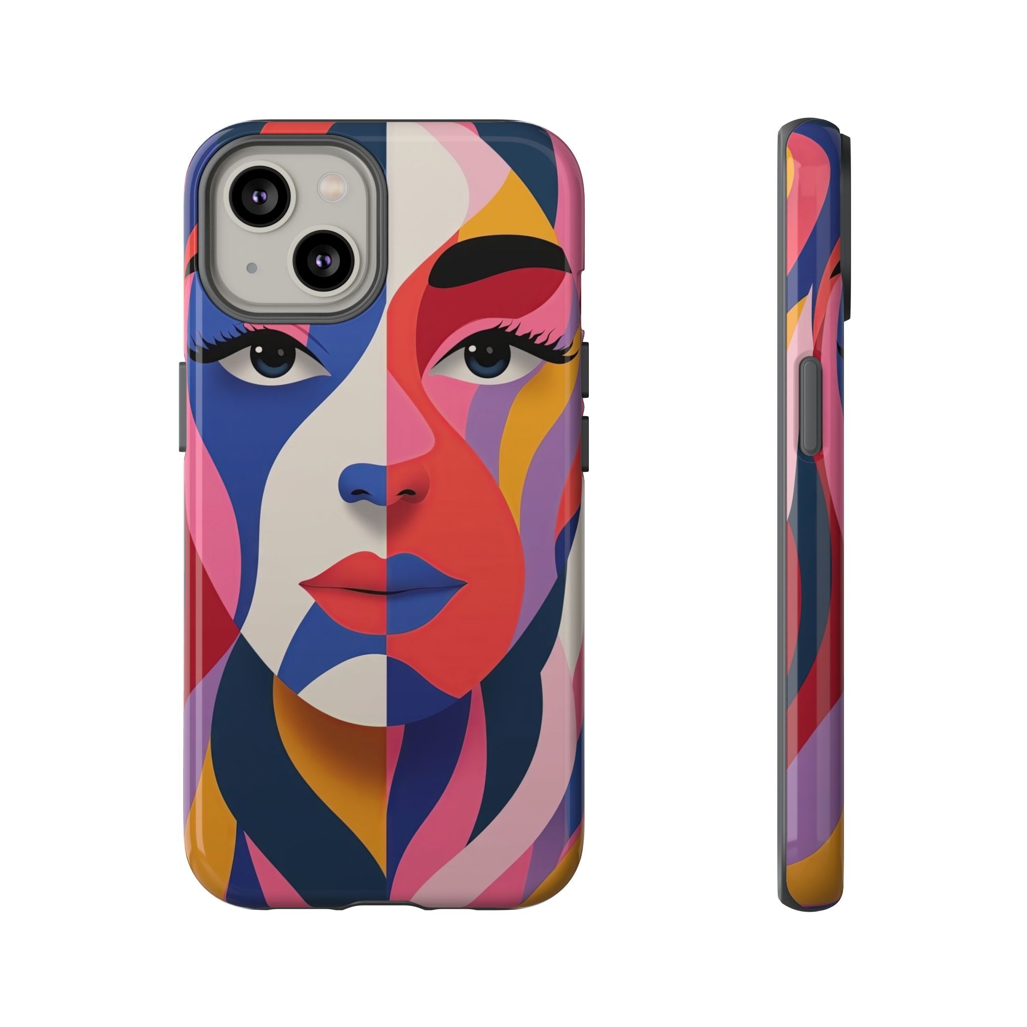 Abstract Colourful Face iPhone Case | Vibrant Pop Art