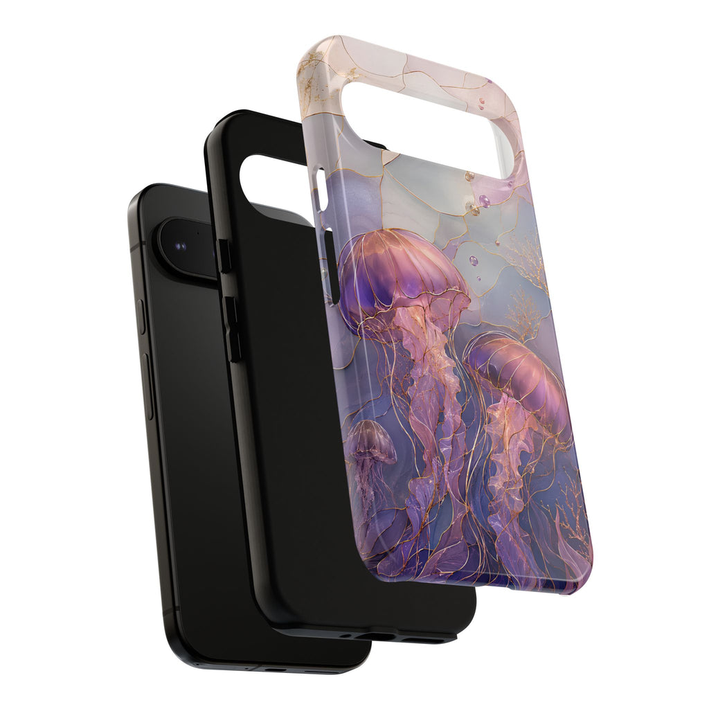 Jellyfish Google Pixel Phone Case | Stained Glass Ocean Phone Case