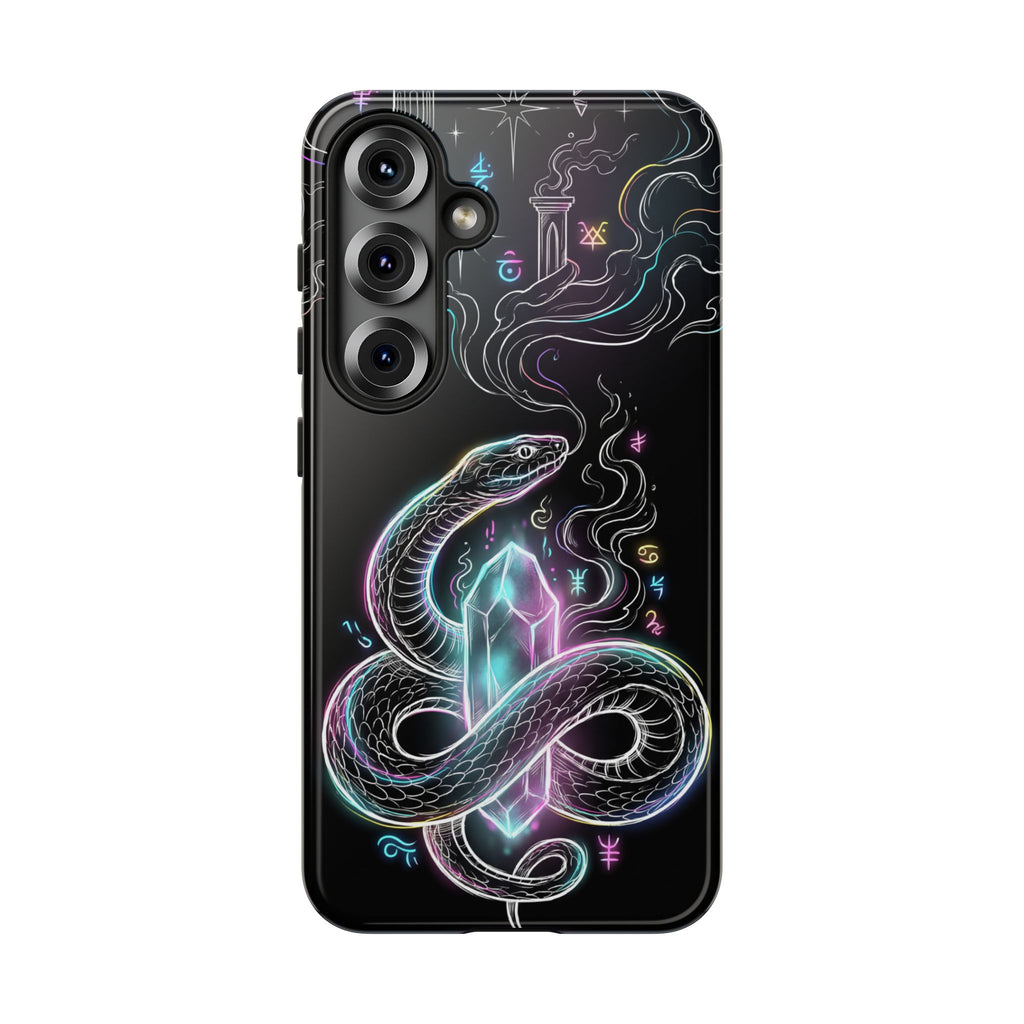 Neon Occult Mystic Snake Crystal Samsung Galaxy Phone Case