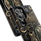 Romantic Night Walk Samsung Galaxy Phone Case | Elegant Couple Art