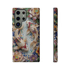 Koi Pond Tough Samsung Galaxy Phone Case | Ornamental Lotus & Koi Fish Protective Cover