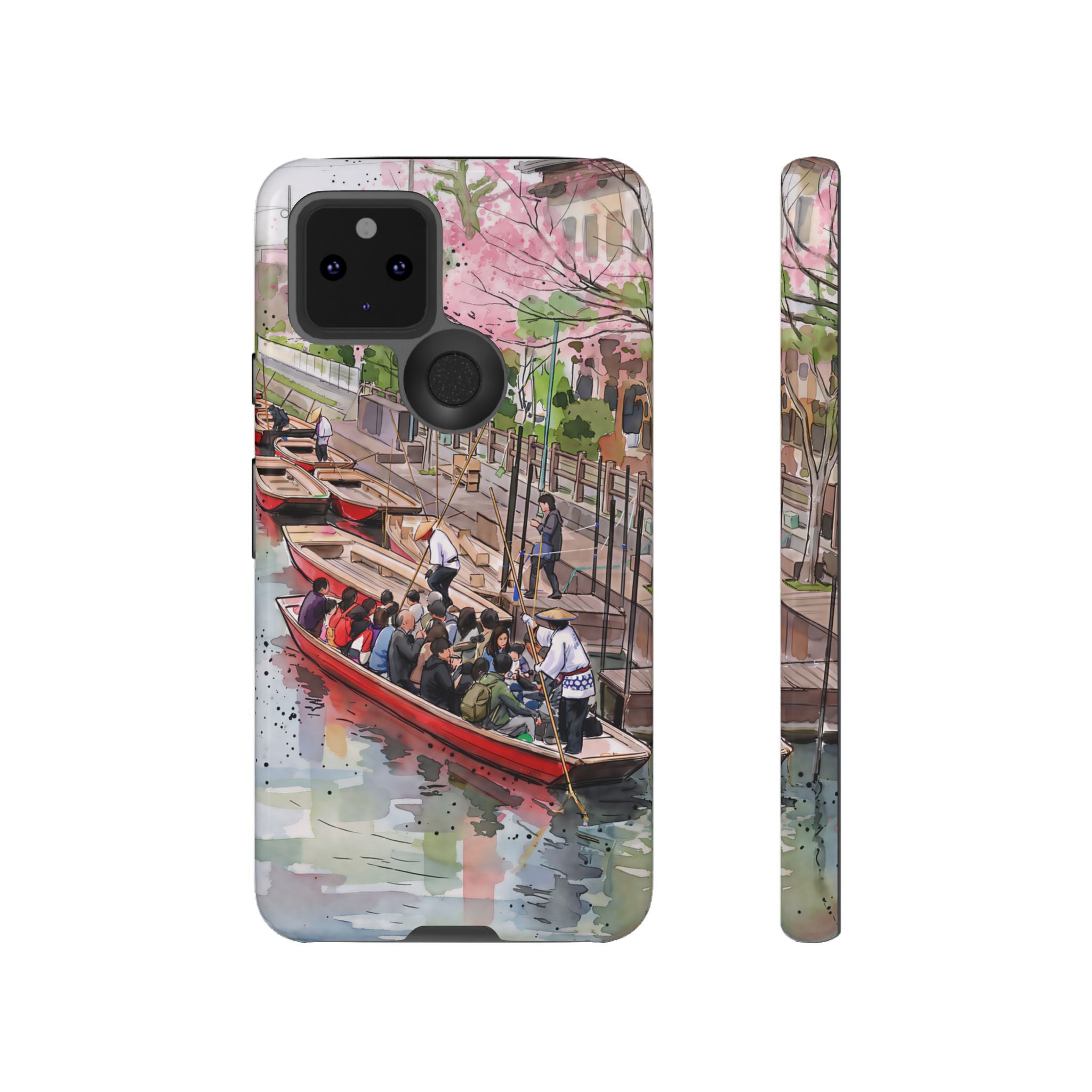 Japan Canal Boat Serenity | Art Google Pixel Phone Case