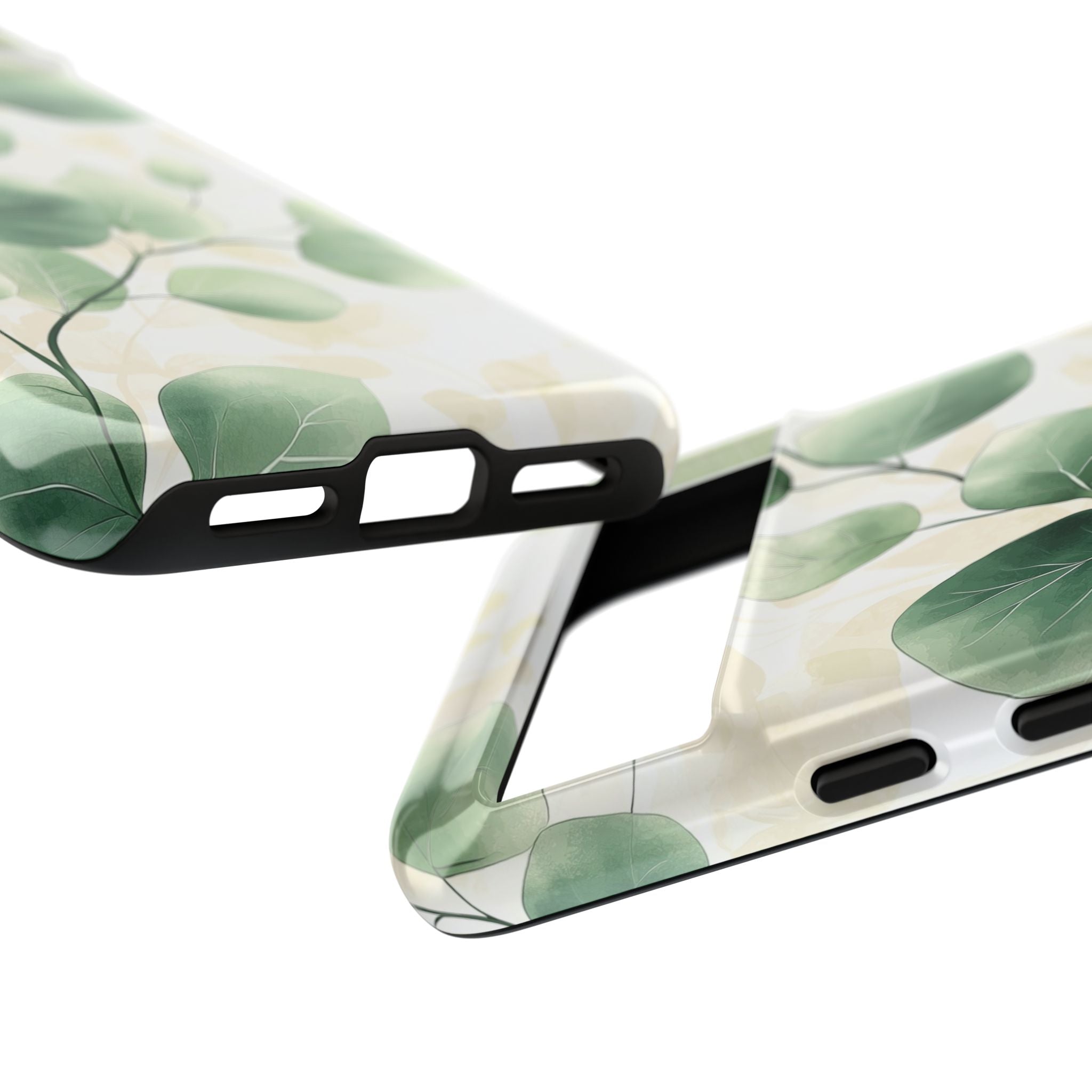 Botanical Eucalyptus Tough Google Pixel Phone Case | Green Watercolour Leaf