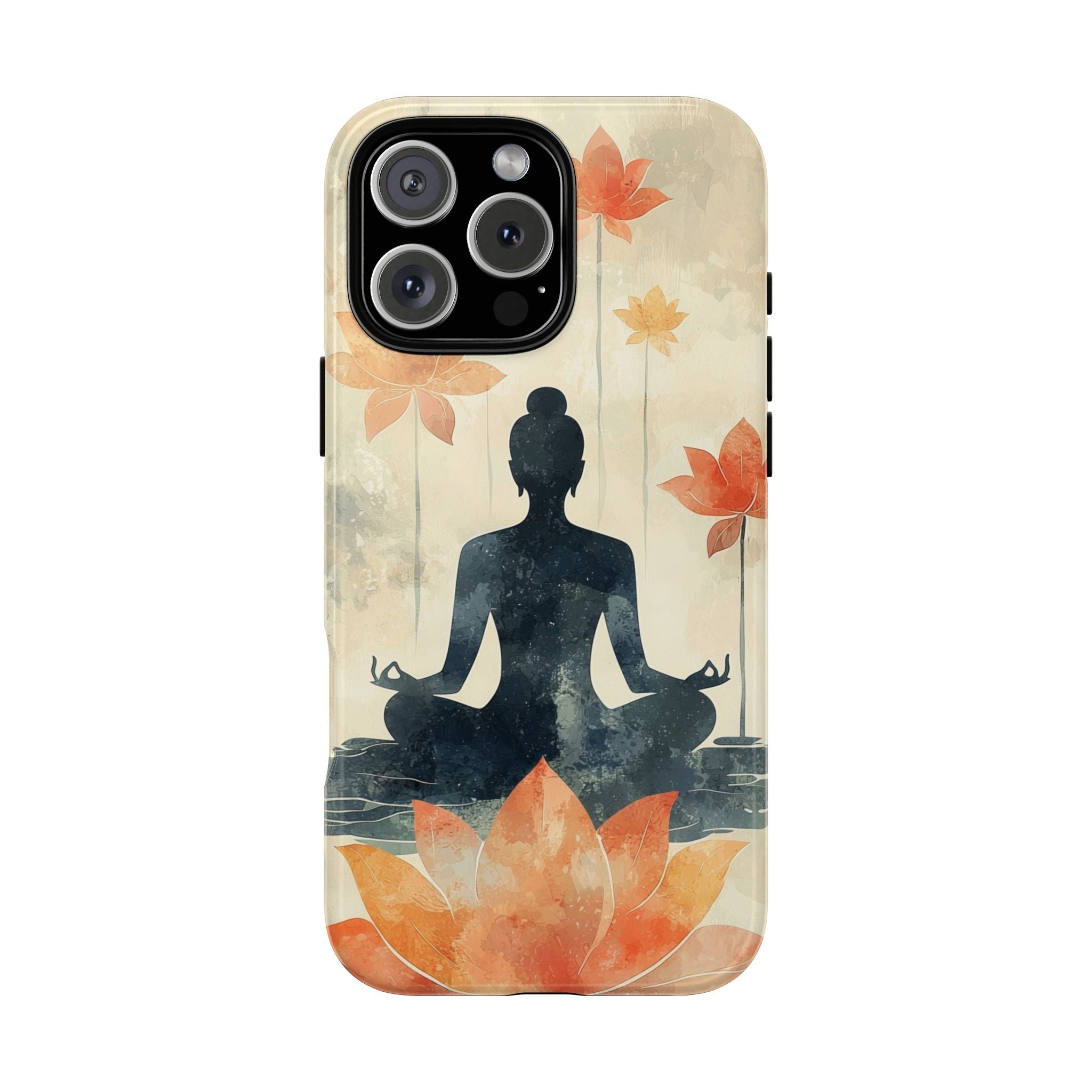 Yoga Lotus iPhone Case | Meditative Silhouette