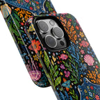 Manta Ray Floral iPhone Case | Colorful Underwater Sea Life Protective Cover