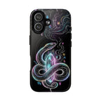Neon Occult Mystic Snake Crystal MagSafe iPhone Case