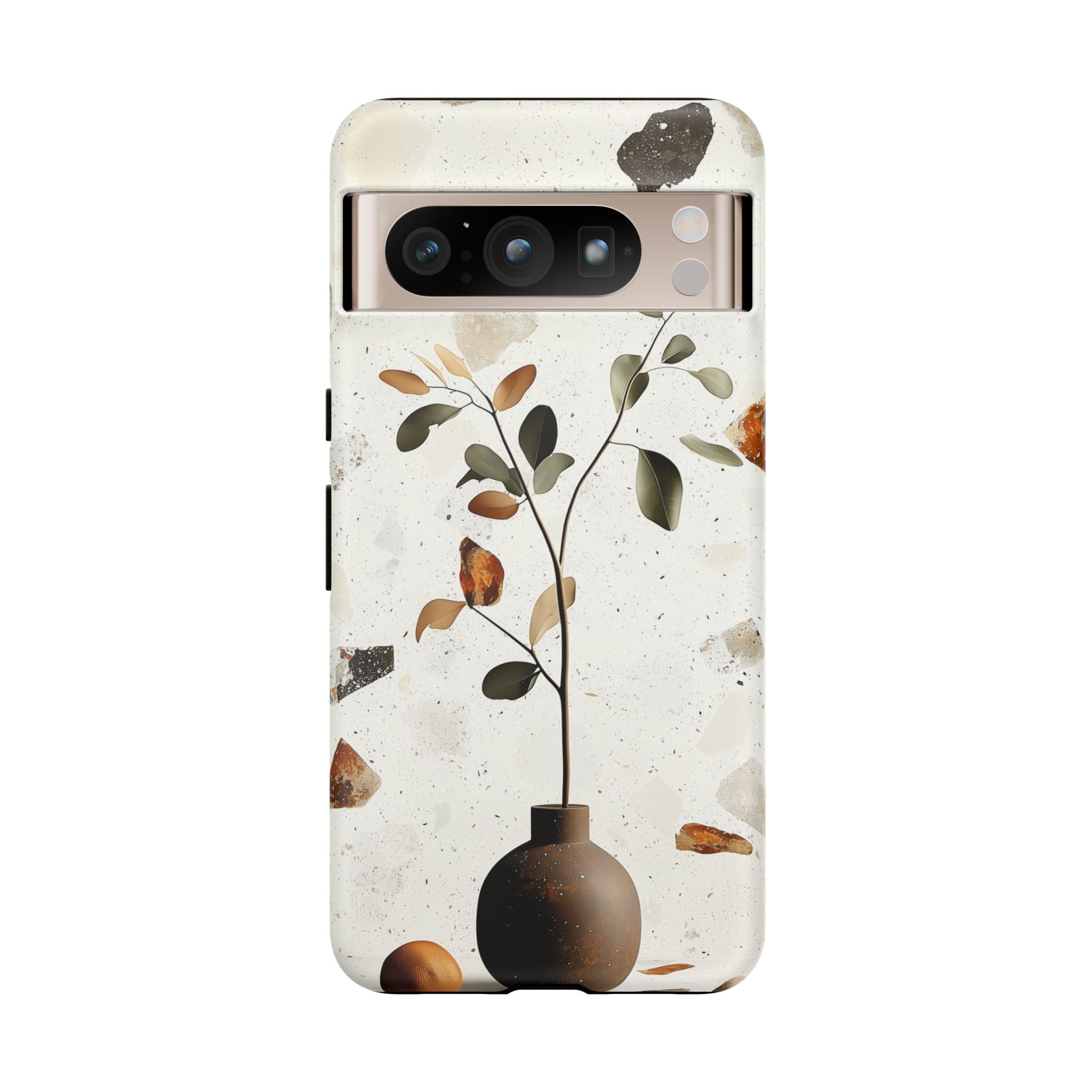 Floral Terrazzo Google Pixel Case | Minimal Vase Botanical