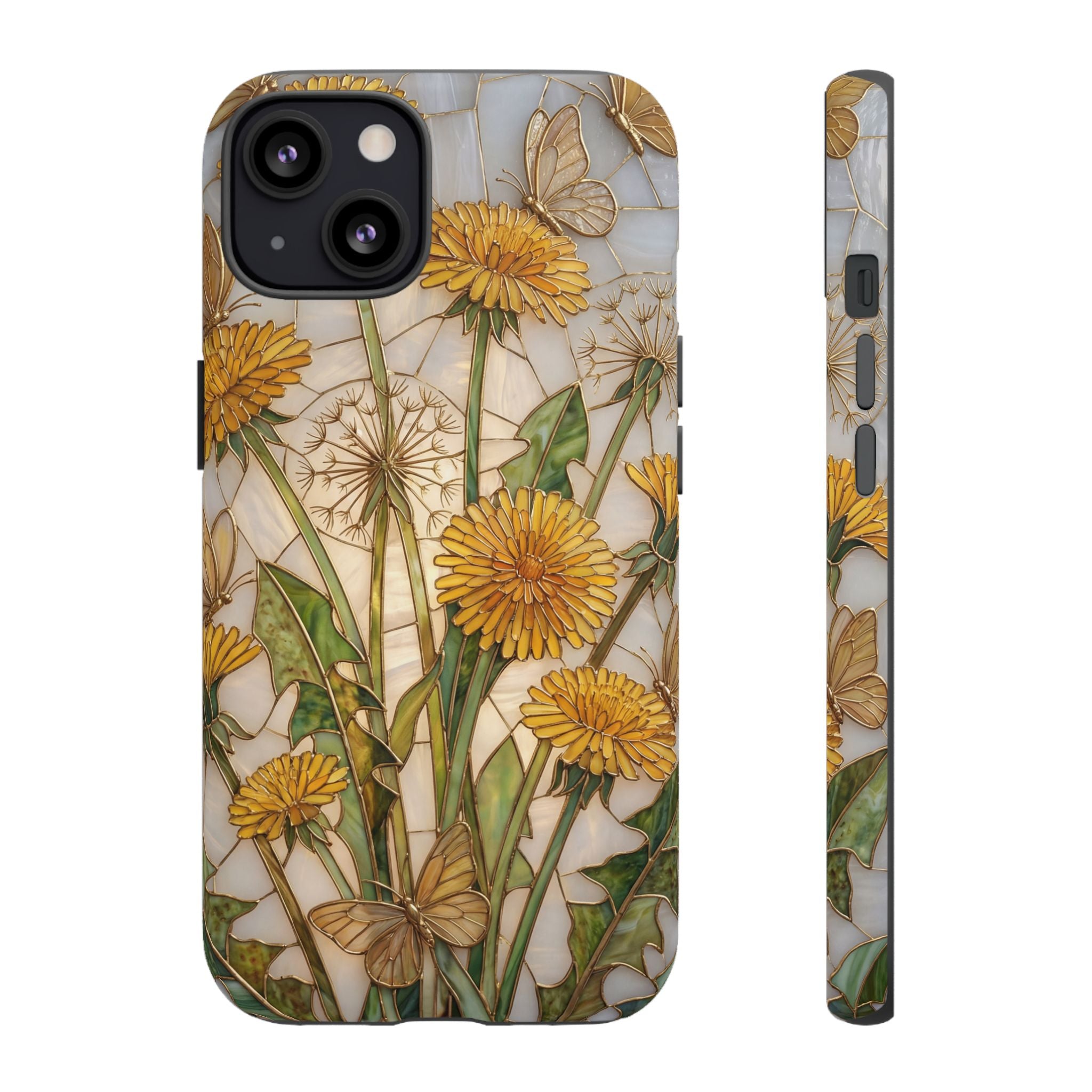 Dandelion Bouquet Tough iPhone Case — Floral Botanical Protective Cover