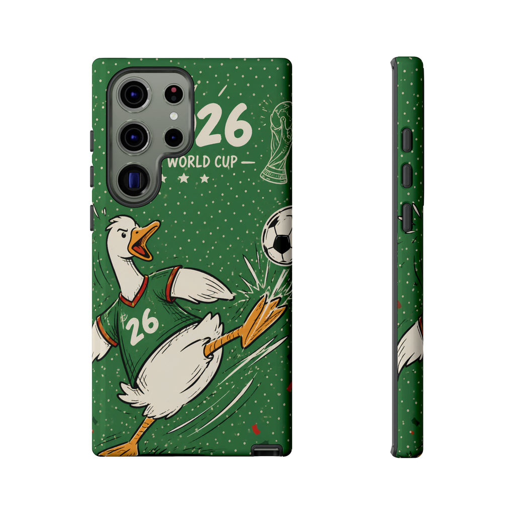 Soccer Duck Samsung Galaxy Phone Case | Funny Sports Mascot Cover
