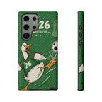 Soccer Duck Samsung Galaxy Phone Case | Funny Sports Mascot Cover