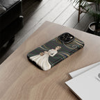 Cover per iPhone con illustrazione di donna elegante | Sposa vintage in abito fluente