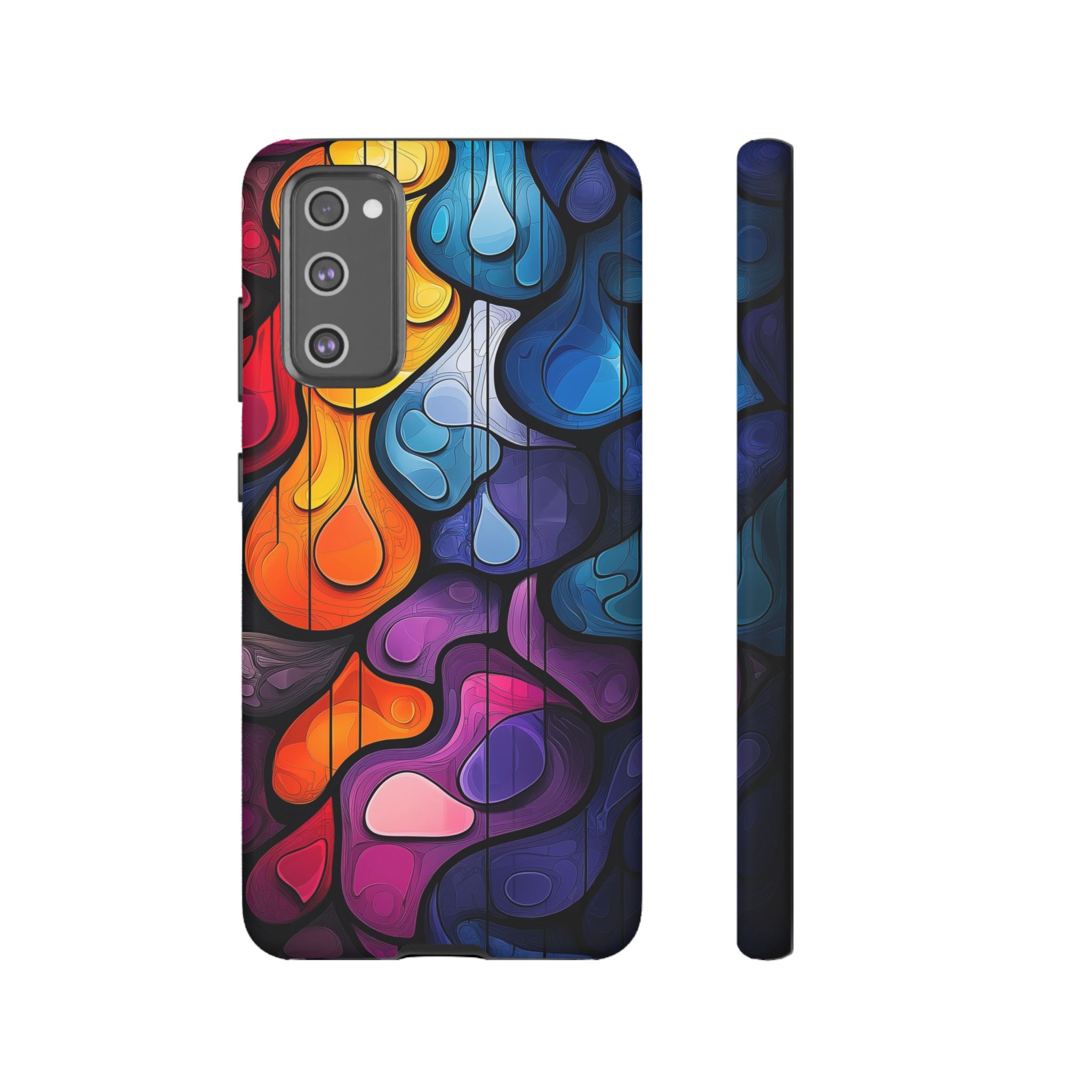 Abstract Colourful Drop Samsung Galaxy Case — Vibrant Stained-Glass
